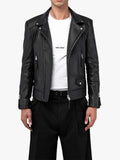 Refined Leather Biker Jacket