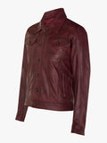 Retro Leather Trucker Jacket-Constantine