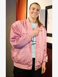 Sabrina Ionescu Pink Bomber Jacket