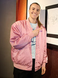 Sabrina Ionescu Varsity Jacket Pink