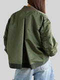 Sacai Nylon Bomber Jacket Green