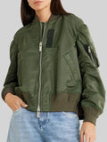 Sacai Shell Bomber Jacket Green