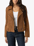 Saint and Sofia Luther Brown Suede Leather Jacket