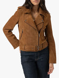 Saint and Sofia Luther Suede Jacket Camel