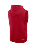 San Francisco 49ers Nike 2025 Sideline Sleeveless Hoodie Red