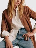 Sezane-Suede-Leather-Jacket-Brown