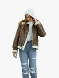 Sheepskin Schott NYC B-3 Bomber Jacket
