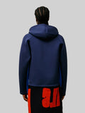 Stussy Wales Bonner Neoprene Zip-Up Hoodie Blue