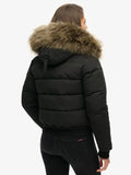 Superdry Everest Black Hooded Bomber Jacket