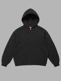Supreme Last Supper Embroidered Zip Up Hooded Sweater Black