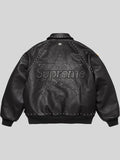 Supreme Vanson Leathers B.B Simon Black Bomber Jacket