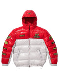 Supreme x Fox Racing Shiny Down Puffer Jacket White_Red