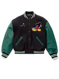 Supreme x Number (N)ine Mickey Varsity Jacket Black Green