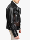 Terrence Leather Black Jacket