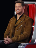 The-Voice-S28-Michael-Buble-Brown-Suede-Jacket-1