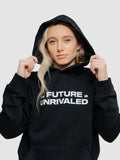 The Future is Unrivaled Graphic Black Hoodies