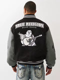 True OG Boxy Black Varsity Jacket