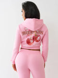 True Religion Cherry Hoodie Pink