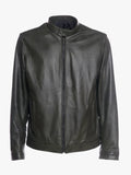 U010 Mens Green Leather Jacket