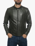 U09 Mens Genuine Leather Jacket
