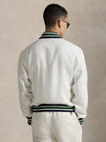 US Open Polo Ralph Lauren Linen White Bomber Jacket