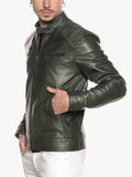 Uo6 Green Snap Tab Jacket men