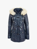 Valerie Ladies Blue Hooded Jacket
