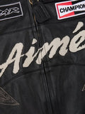 Vanson x ALD Distressed Leather Moto Jacket