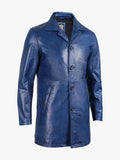 Vintage Style Leather Car Coat
