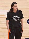 WNBPA Pay Us What You Owe Us Black T-shirt