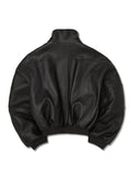 Willy Chavarria Ruff Rider Black Leather Jacket