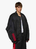 Willy Chavarria x Adidas Satin Bomber Jacket Black