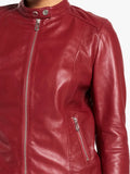 Women’s Leather Racer Jacket
