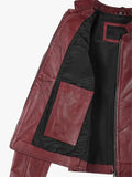 Womens Slim Fit Maroon Leather Jacket