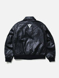 Y-3 Neighborhood Leather Bomber Jacket Black