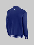 los angeles dodgers nike authentic collection full-zip bomber jacket-royal