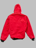 vintage red carhartt jacket with hood