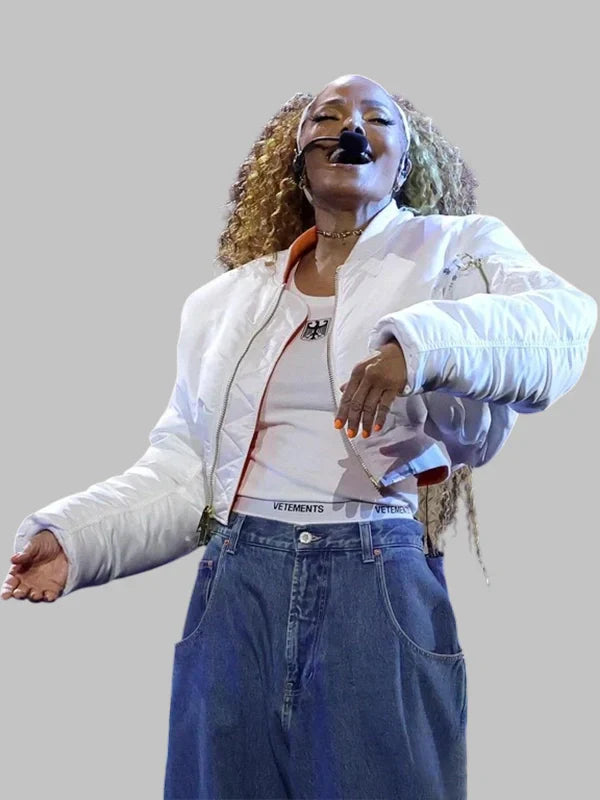 2025 AMA Janet Jackson Cropped Jacket White