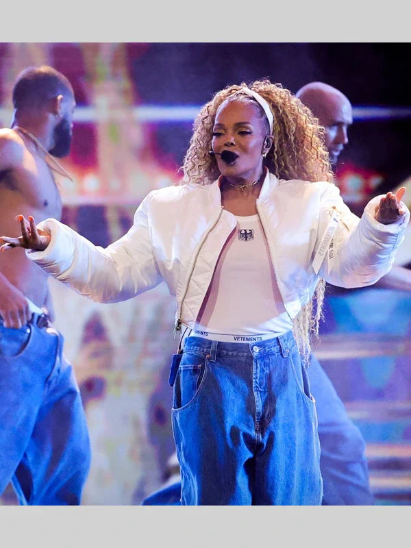 2025 AMA Janet Jackson White Jacket