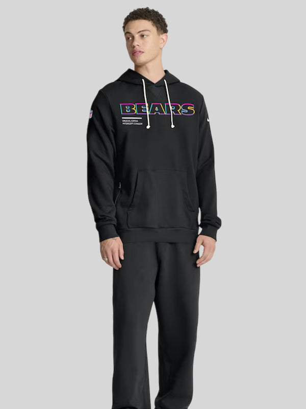 2025 Chicago Bears Crucial Catch Hoodie Black