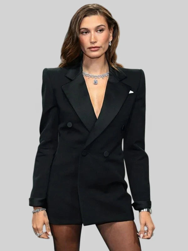 2025 Met Gala Hailey Bieber Black Blazer