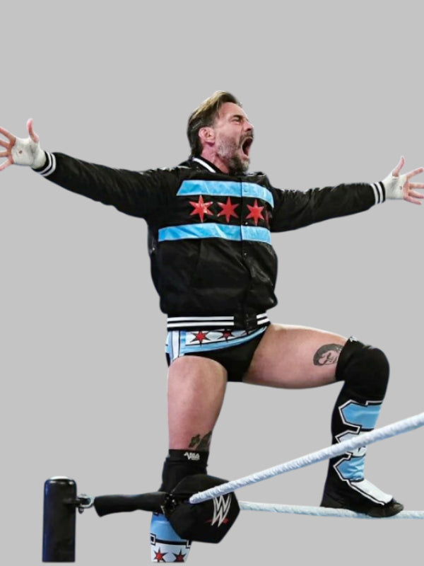 2025 Night of Champions CM Punk Jacket Black