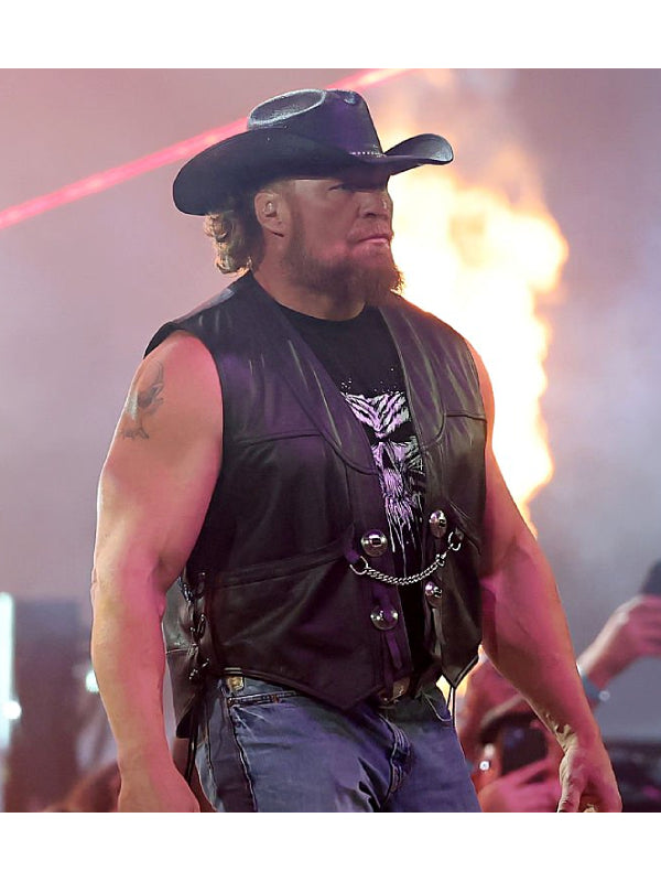 2025 SummerSlam Brock Lesnar Vest Black 