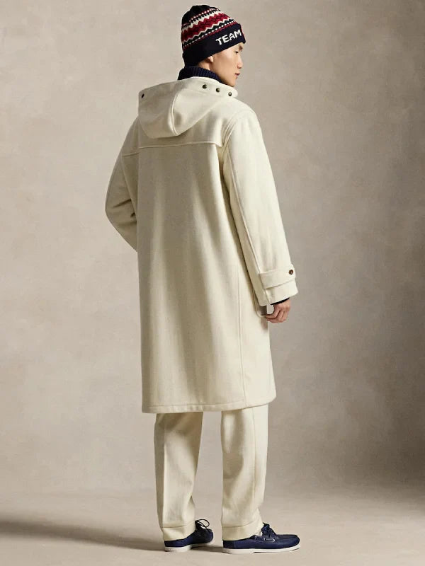 2026 Winter Olympics Polo Ralph Lauren Team USA Opening Ceremony Ivory Wool Duffle Coat