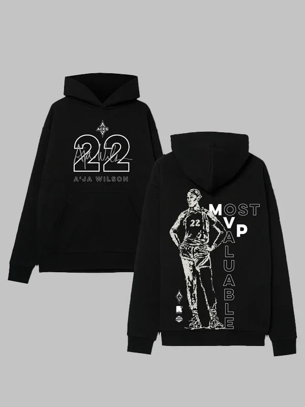 22 A_ja Wilson Hoodie Black