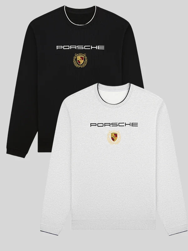 ALD x Porsche Embroidered Crewneck Sweatshirt