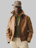 ALD Brown Leather Aviator Jacket