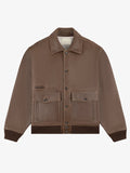 ALD Brown Leather Flight Jacket