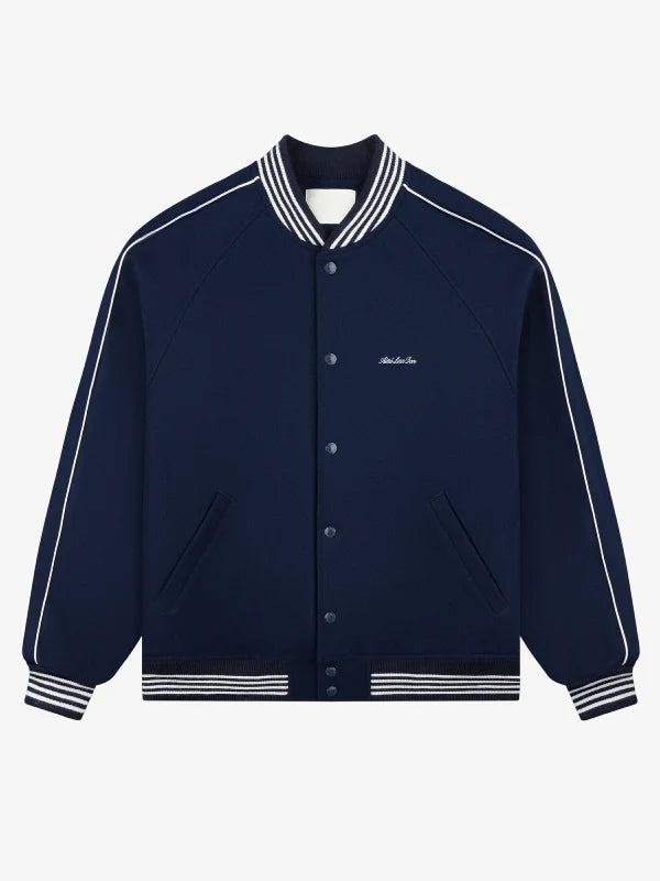 ALD Heritage Wool Varsity Jacket Blue
