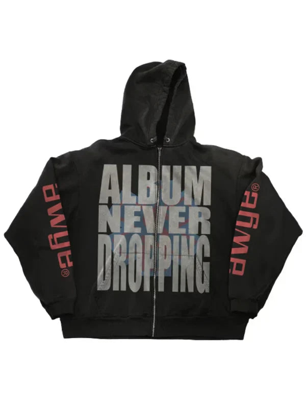 A$AP Rocky Awge Album Never Dropping Hoodie Black